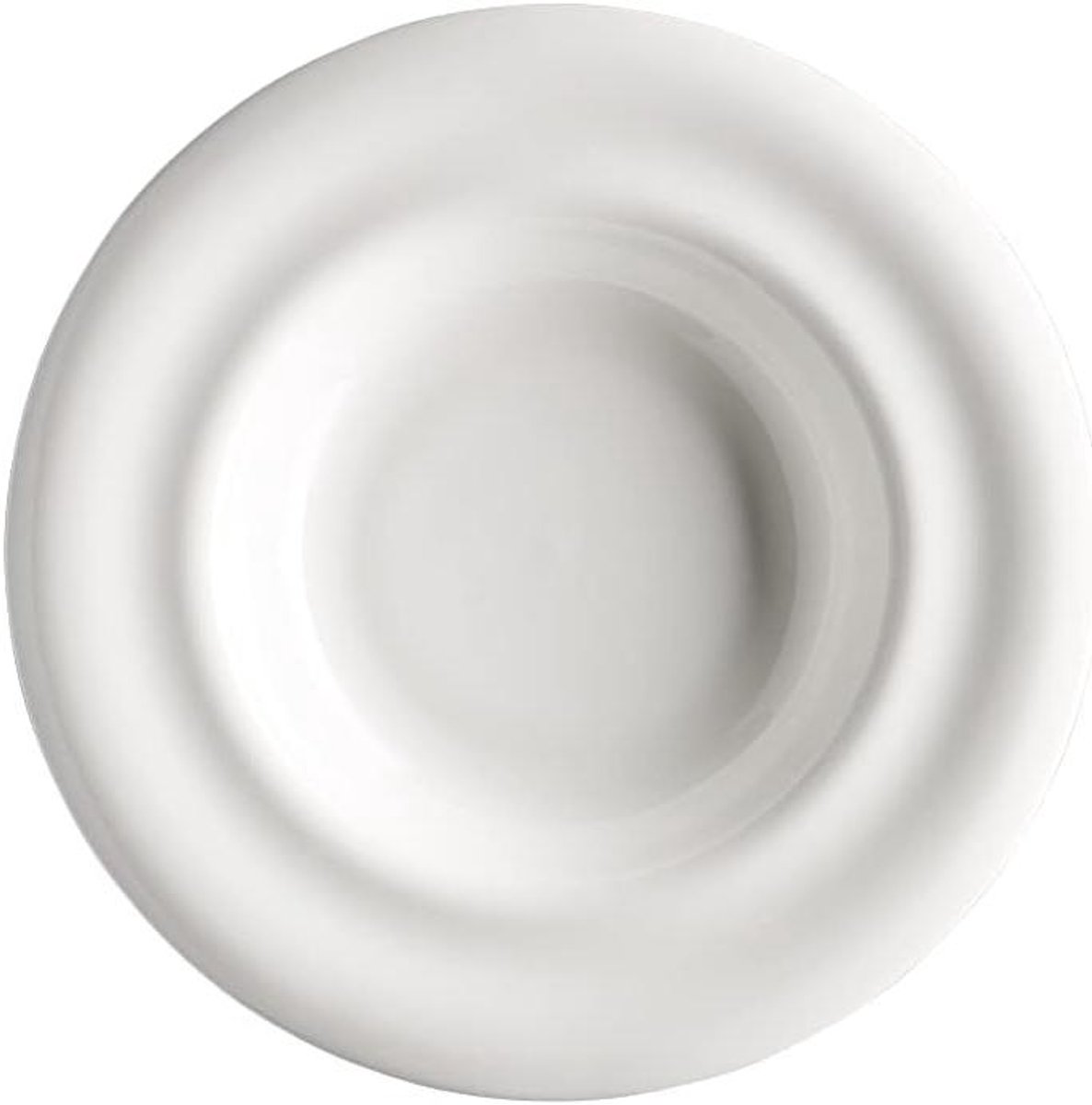 Soepbord - Diep bord - Eten serveren - Magnetronbestendig - 24 cm - Wit