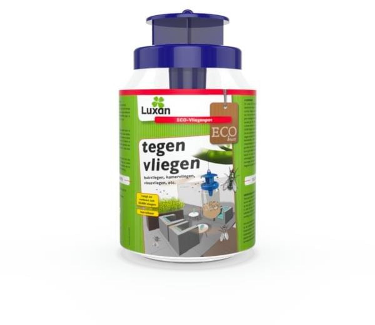 Luxan Eco Vliegenpot - Effectieve Insectenval - Met gratis cheatsheet