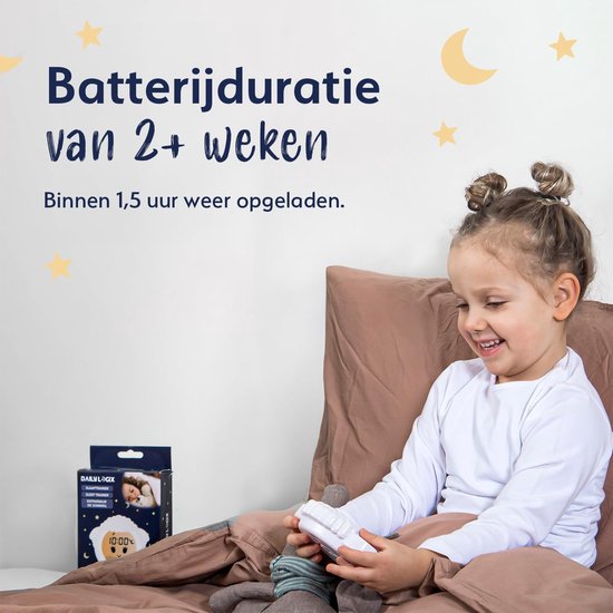 Kinderwekker Lammetje - Nachtlampje Educatief - Kind Leren Slapen - Verstelbare Helderheid - Klein Compact - Wit — afbeelding 5