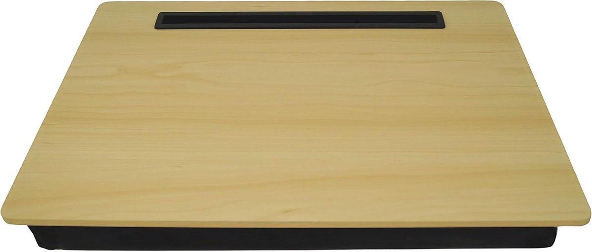PrimoLiving Knietdienblad met kussen en tablethouder natuur beige P-15735