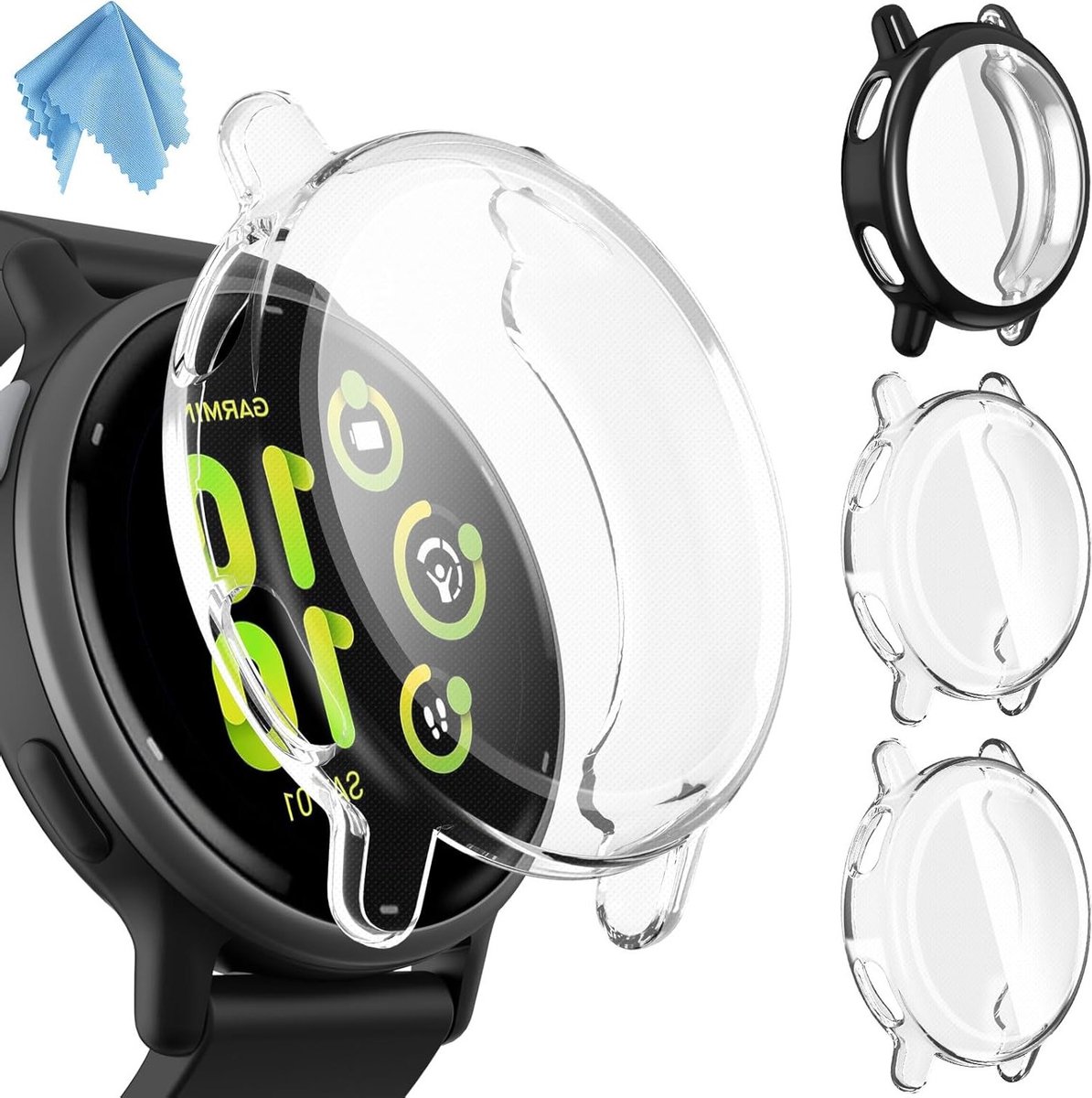Beschermhoesje TPU voor Vivoactive 5 - Set van 3 - Schermbeschermers