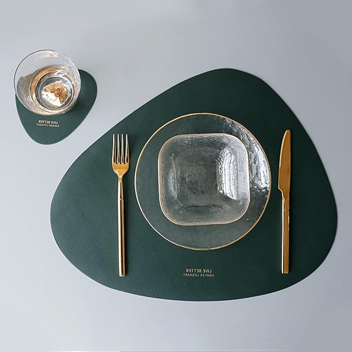 Placemats Set - Tafelmatten - Eettafel Beschermen - Dubbelzijdig Ontwerp - 6 Stuks - Meerkleurig