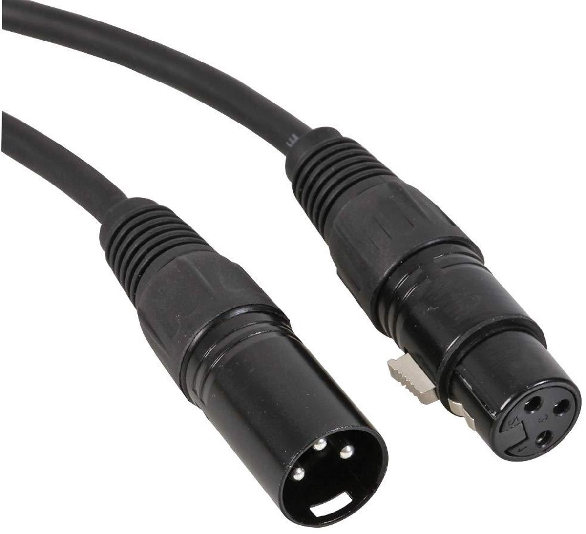 XLR Kabel - Microfoon Snoer - Audio Verbinding - Hoogwaardige Afscherming - 25 meter - Zwart