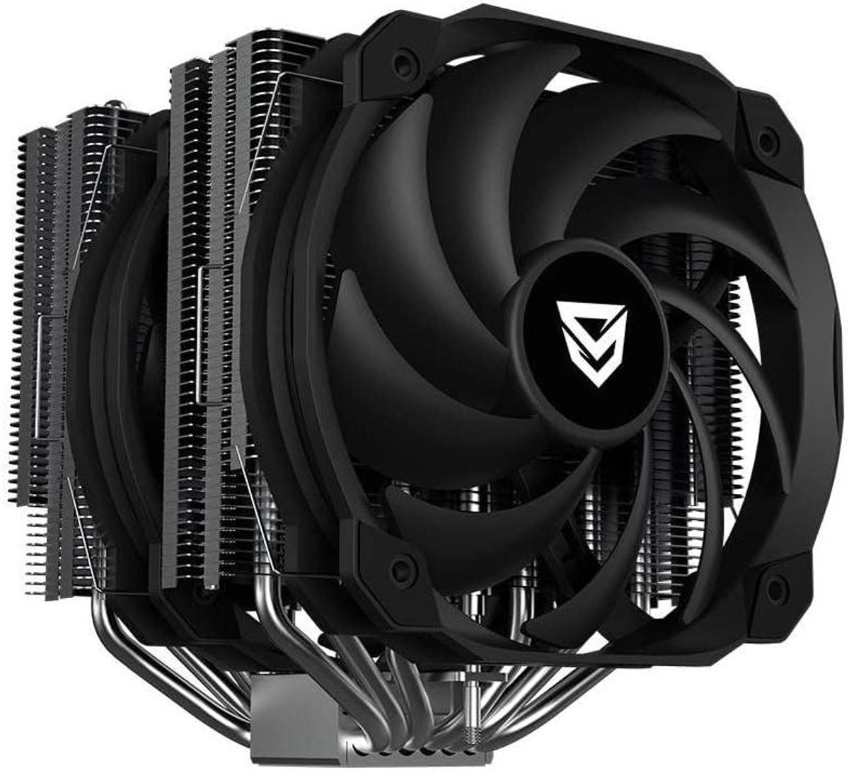 CPU Koeler - Processor Koeling - PC Prestaties - 6 Heatpipes - 200W TDP - Zwart