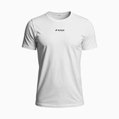 Raqa ® Padel Shirt - Bajada - Sportshirt - Tennis shirt - Heren - Sneldrogend Sportshirt - Ademend - Lichtgewicht - Normale Pasvorm - Wit