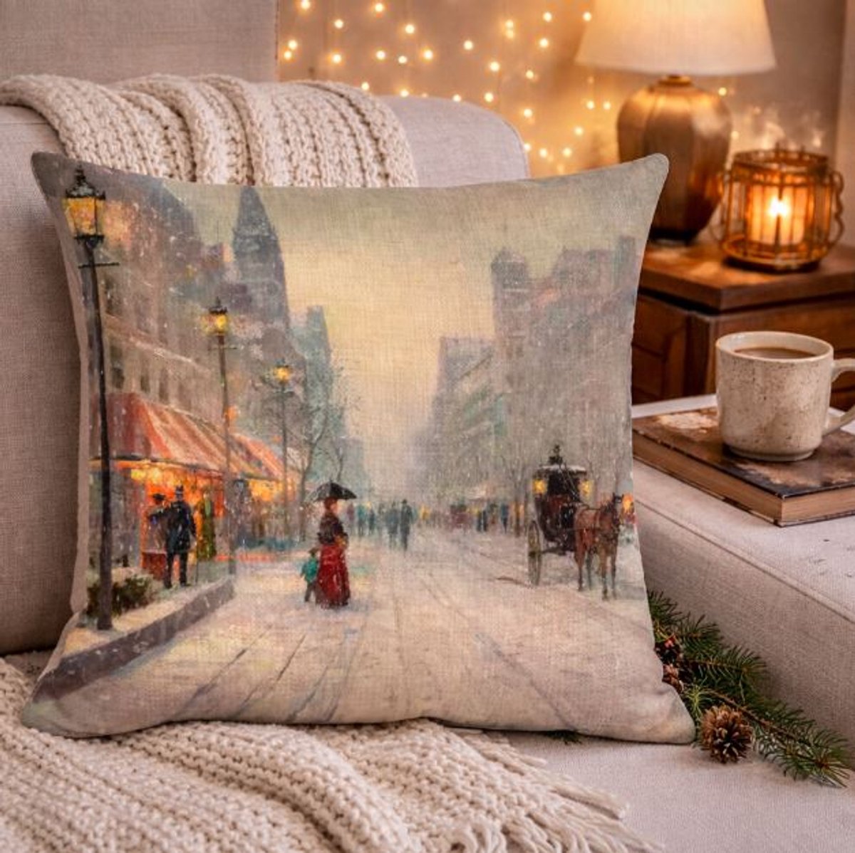 Timeless City Collection Kussenhoes - 45x45 cm