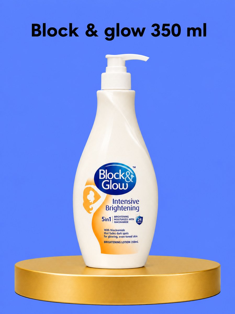 Block & Glow Lasting Bright UV Lotion – Getinte Zonnecrème met SPF – Egaliseert de Huidtint & Hydrateert – Stralende Finish