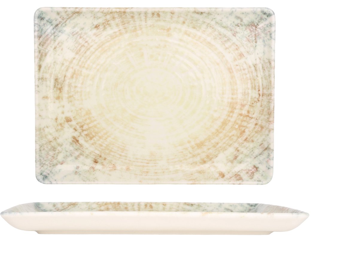 Kütahya Porselen Serveerschaal - Cinnamon - Porselein - 30x22 cm - set van 2