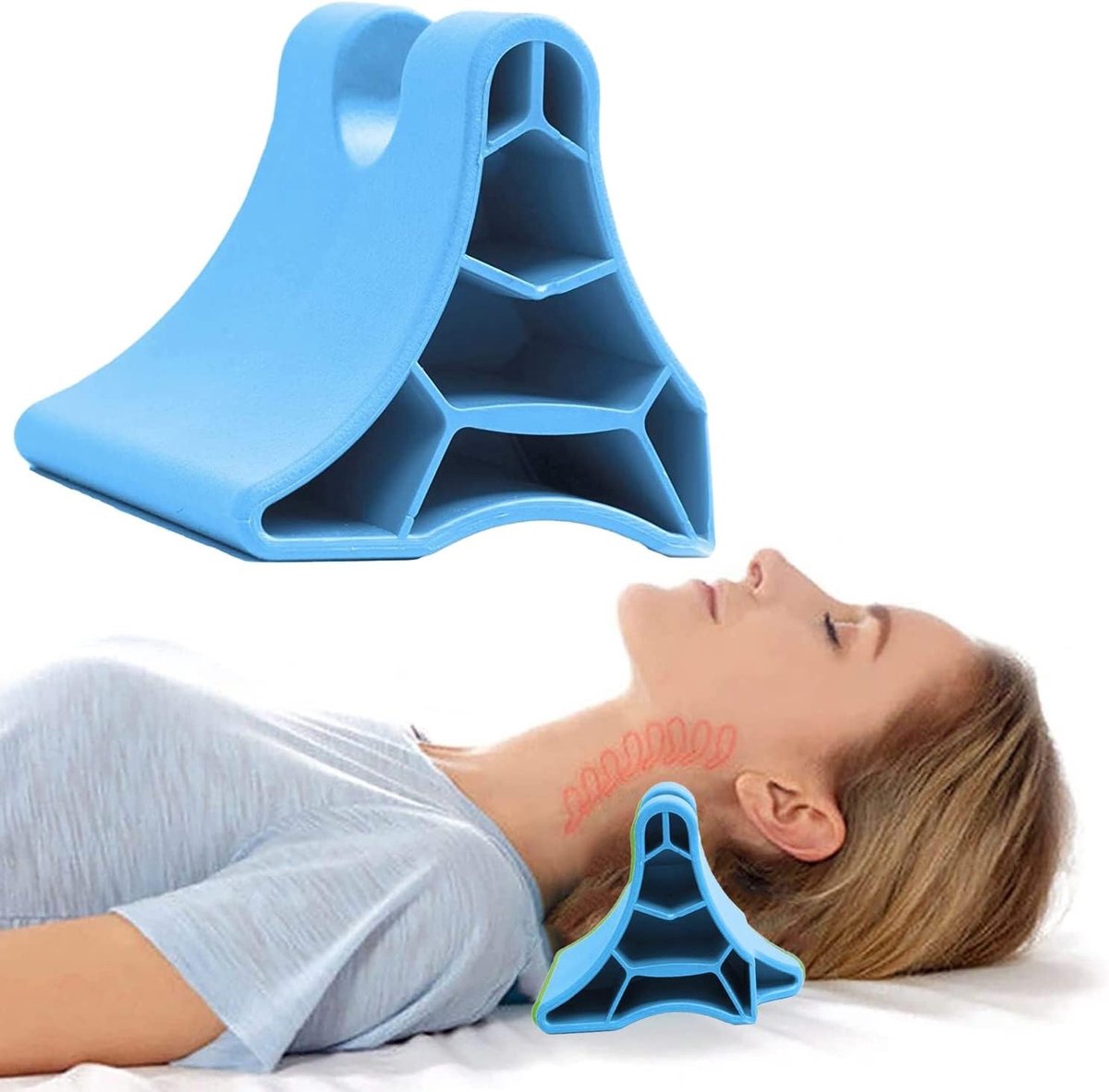 Draagbare Trigger Point Massager voor Spierontspanning, Nek- en Schouderpijn Verlichting, Handmatige Massage Tool voor Hoofdpijn en Migraine