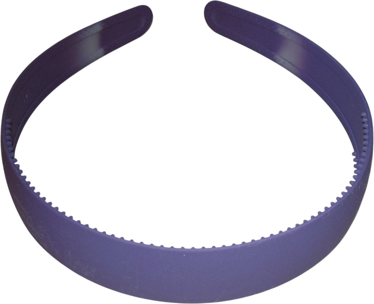 Diadeem siliconen breed donkerpaars