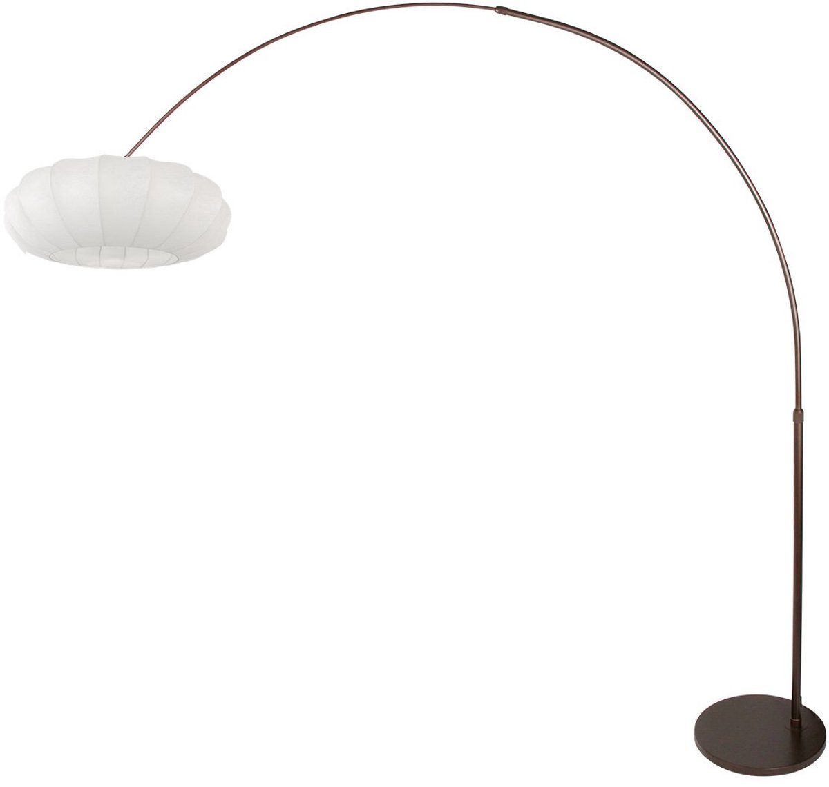 Cacao kleurige vloerlamp Luma-Nola 4755CA van Steinhauer, trendy design, met metalen en te