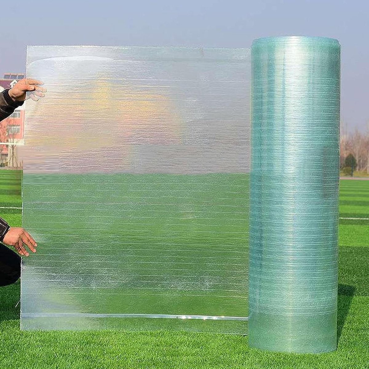 Transparante dakplaat - Polycarbonaat paneel - Tuinhuis afdekken - Schokbestendig ontwerp - 2 mm dik - Transparant