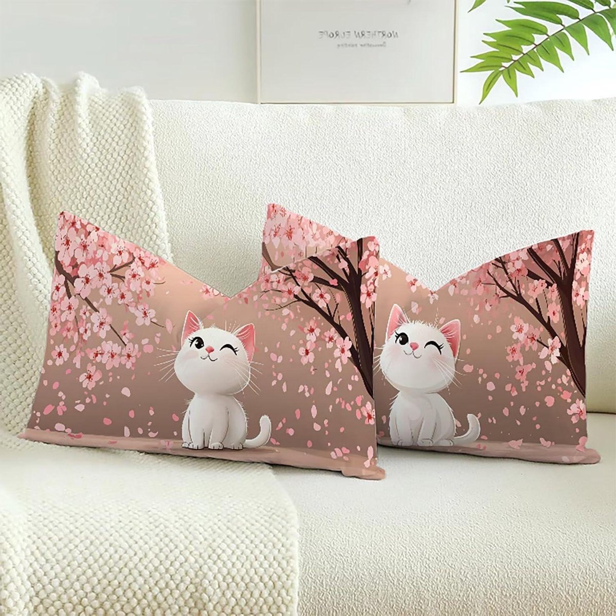 Kussenslopen Set - Decoratieve Hoezen - Bank en Bed - Twee Materiaal Opties - 70 x 40 cm -