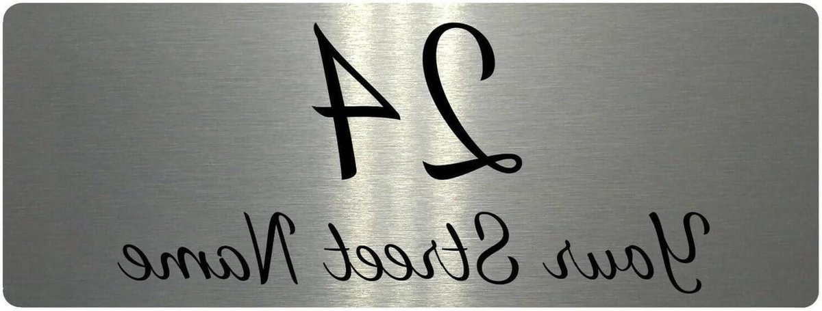 Huisnummer Metaal - Nummerplaat Deur - Adres Aangeven - Weerbestendig Ontwerp - 15 x 6 cm - Zilver