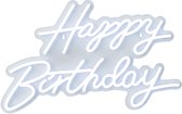 Led-bord - Happy birthday - koudwit