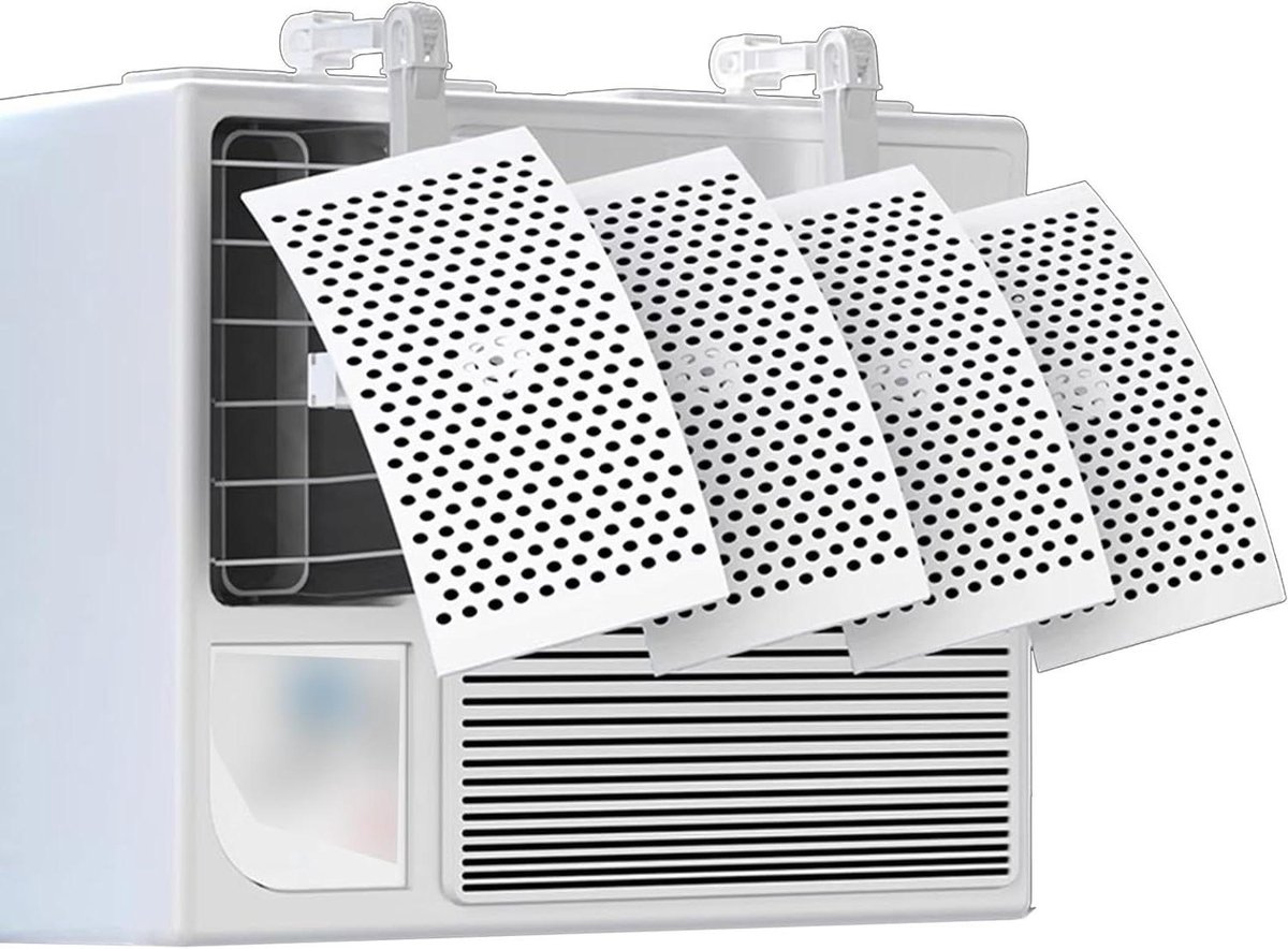 Airco Deflector - Raam Unit - Comfort Verhoging - Zonder Boren - 45x20 cm - Wit
