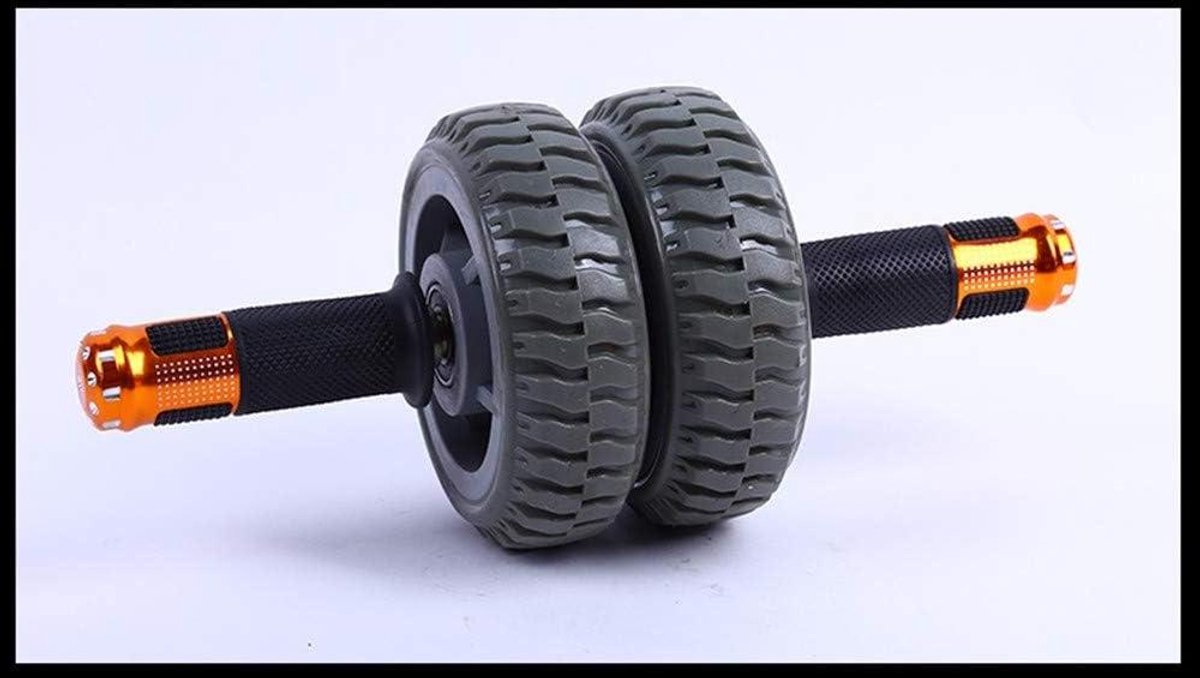 Abdominale Wiel - Buikspierroller - Core Training - Dubbel Lager - 15 cm Diameter - Zwart