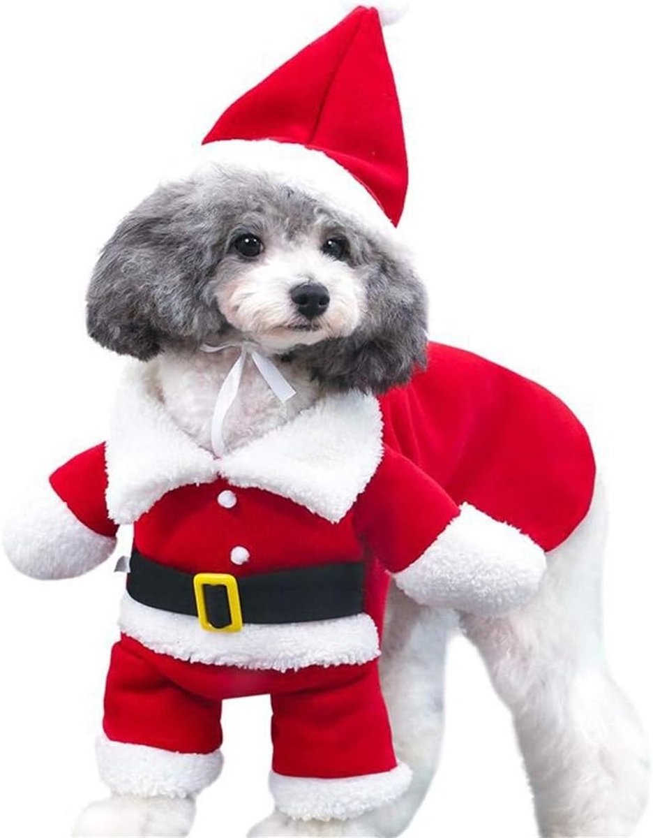Kerstkostuums voor Huisdieren - Santa Pak voor Honden en Katten, Feestelijke Cosplay Outfit