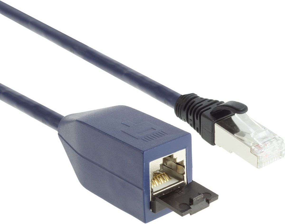 ACT FB1507 CAT6A Verlengkabel (RJ45) | LSZH | SFTP | CAT6A | MPTL | Snagless | Blauw | 7 meter