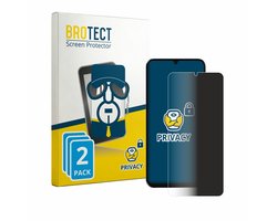 BROTECT - privacy screenprotector voor Lava Bold N2 Lite - Folie Beschermfolie Blauwlichtfilter 2 Stuks