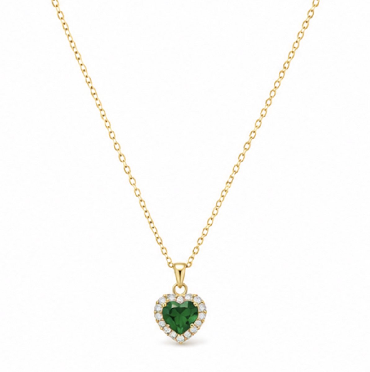 Luxe ketting - verguld - Goudkleurig - Stijlvolle- Roestvrijstalen - hart hanger ketting -Cadeau Voor Vrouwen - Liefde - Verrassing