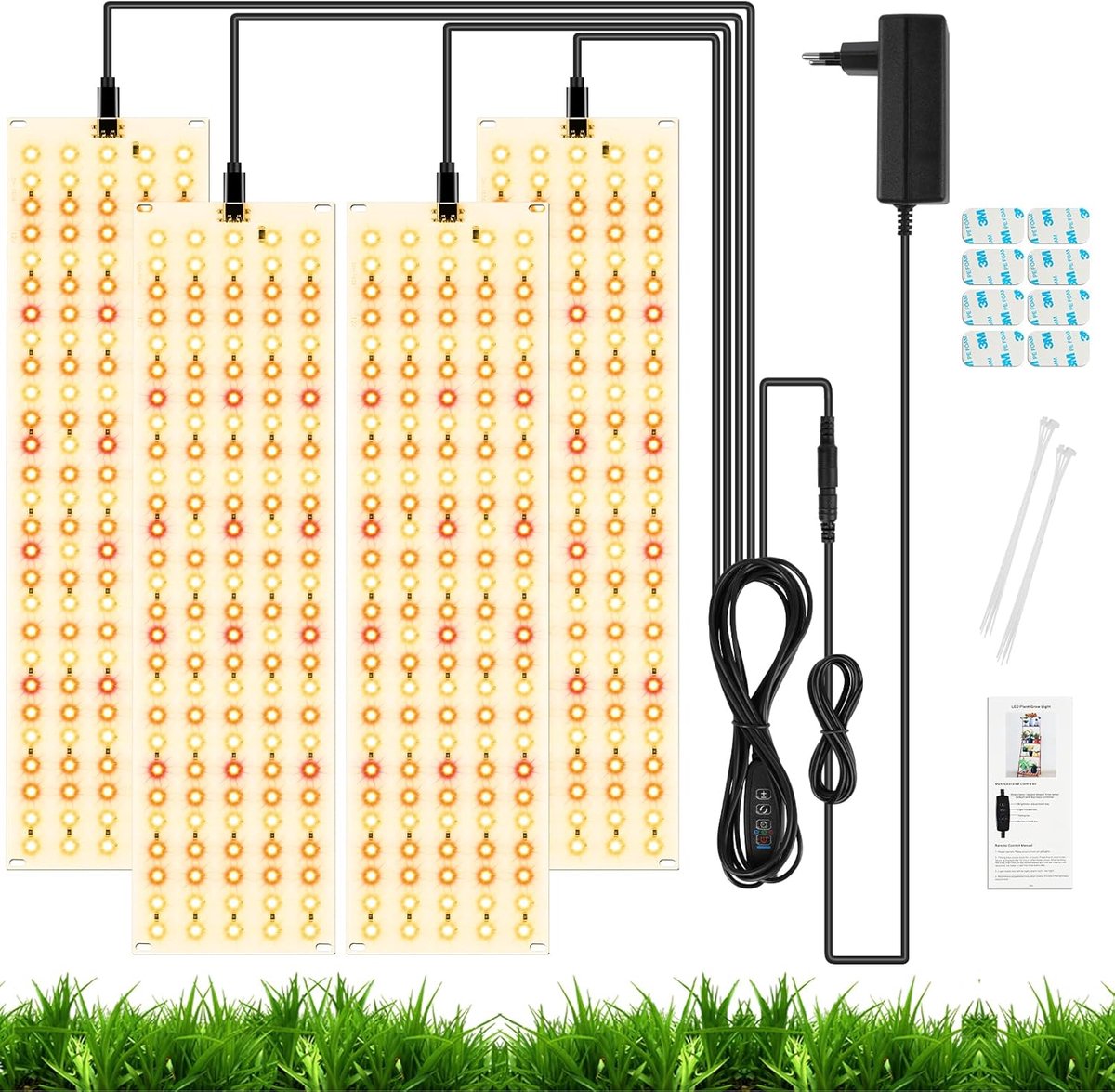 Led Plant Lamp - Kweeklamp Full Spectrum - Planten Groei Stimuleren - Energiezuinig 20W - 30x8 cm - Multicolor
