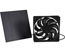 20W 12V Mini Zonneventilator, Geschikt voor Camping, Caravan, Jacht, Kas, Hondenhok & Kippenhok