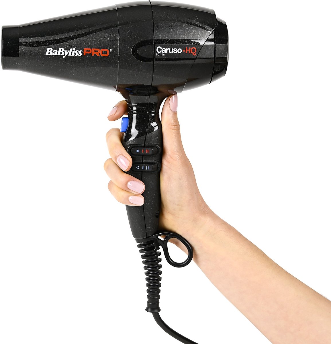 BaBylissPRO Caruso-HQ Föhn - 2400W AC motor - Ionische functie - 172 km/h - 2 blaasmonden - Professionele haardroger - BAB6970IE thumbnail 4