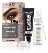 REVERS Cosmetics - Oh! My Brow 1.1 - Wenkbrauw Henna Graphite met Arganolie - Langdurige Kleuring