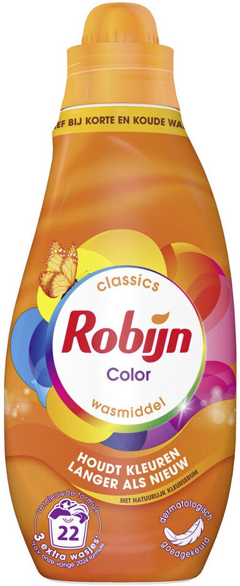 Robijn  Klein    En    Krachtig  Wasmiddel  Color  22  Wasbeurten  665  ML