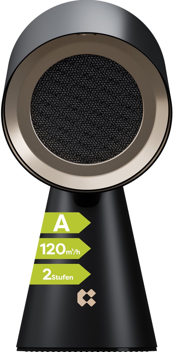 CIARRA VMPHB01 - Mobiele Draagbare Mini Afzuigkap - 120 m³/u Tafel Afzuigkap Recirculatie Zwart