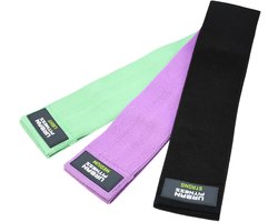 Urban Fitness stoffen weerstandsband lus (set van 3) 15 Inch