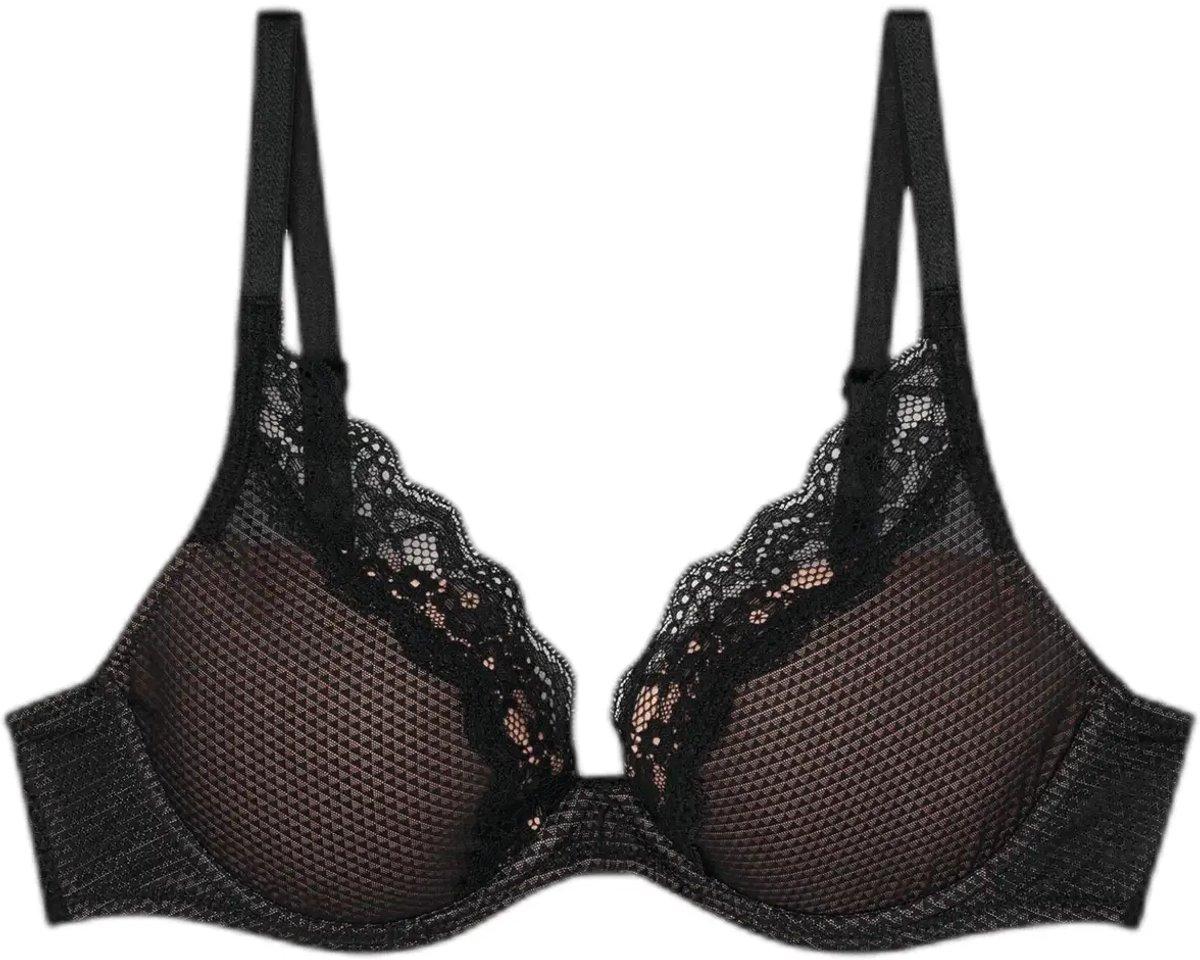 Passionata Dames beugel BH met padding Passionata Brooklyn zwart