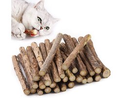 Kattenkruid Stokjes - 30 Stuks - Matatabi Stokjes voor Katten- Kattensnacks - Catnip - Matabi Stokjes - 100% Natuurlijk Catnip Kattenspeelgoed