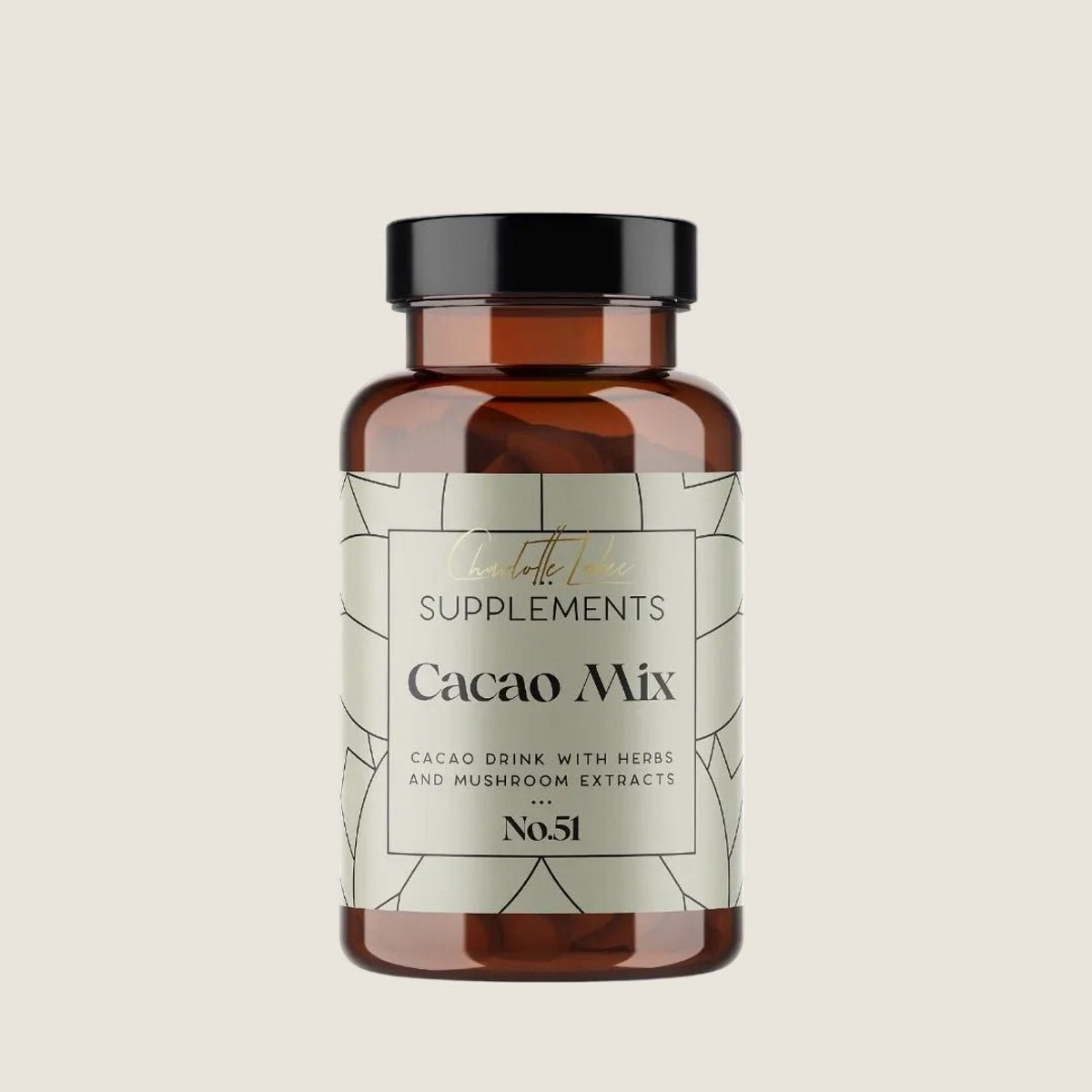 Biologische Cacao Poeder Mix met Paddenstoelen | 180 gram | Superfood voor Energie & Focus | CL Health by Charlotte Labee