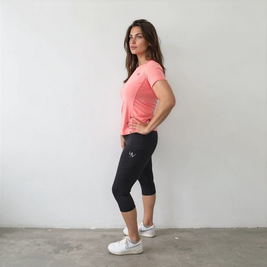 YV SPORT Sportlegging Toronto - Driekwart sportlegging - Handige zakken - Premium kwaliteit - Squat-proof - Stevige, hoge tailleband - Perfect fit - Sport legging dames - Maat S van YV SPORT — afbeelding 2