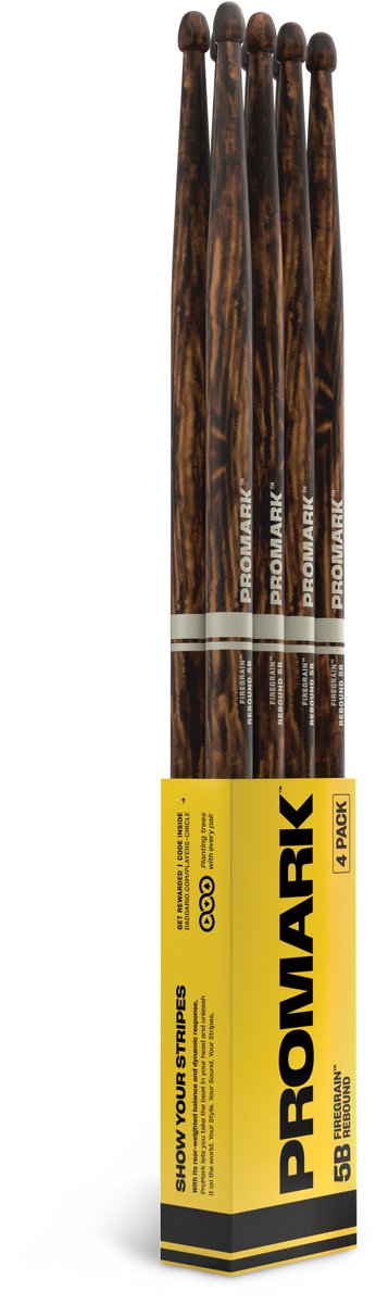 ProMark R5BFG-4P Rebound 5B FireGrain drumstokkenset (4 paar)