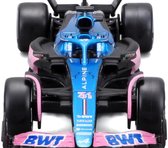 Bburago Alpine Alpine - Modelauto - Schaal 1:43 - Blauw/Roze/Wit