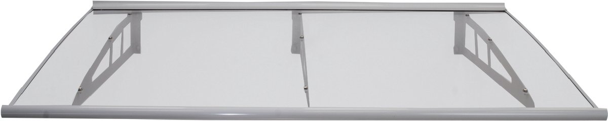TRUTZHOLM Deurluifel 190 x 100 cm - Aluminium Overkapping Voordeur - Modern Luifel Dak Transparant Dakbedekking Entree