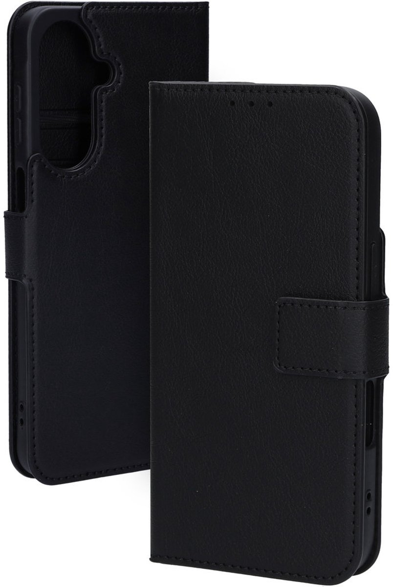 Mobiparts hoesje geschikt voor Samsung Galaxy A27 - Wallet/Boekhoesje - Eco Leer - Magneet Sluiting - Opberg vakken - Zwart