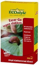 ECOstyle Escar-Go - Bestrijdingsmiddel tegen Slakken - Regenvaste Slakkenkorrels - Stopt Slakkenvraat Direct - 200 m² - 500 GR