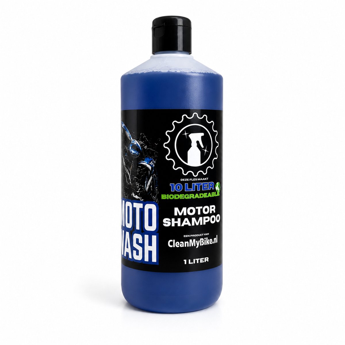 CleanMyBike.nl MotoWash motor shampoo - sterk reinigend - glanslaag - streeploos