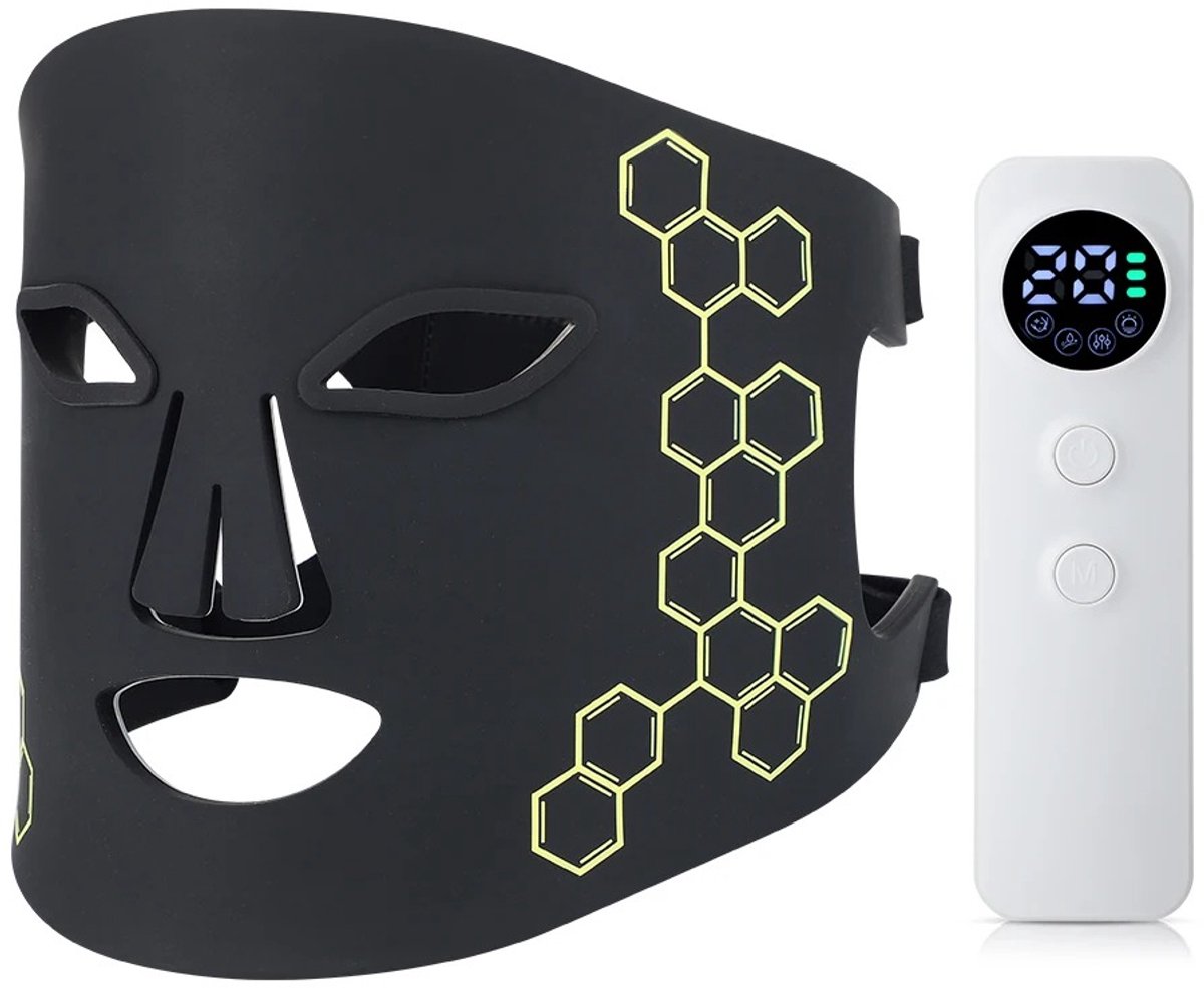 Rolu LED Gezichtsmasker - Led Masker - Red Light Mask - Skincare - Infraroodtherapie - Collageen Masker