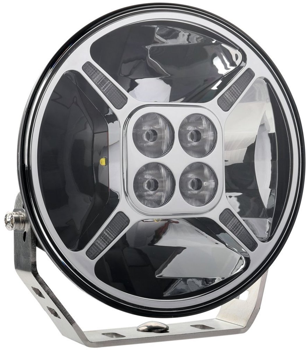 Tralert The Graveler LED Verstraler CHROME 9 inch met dagrijverlichting 12.000 lumen 9-36v