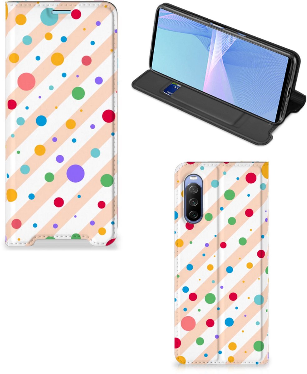 Sony Xperia 10 III Hoesje met Magneet Dots