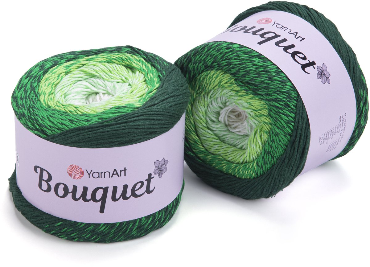 YarnArt Bouquet - Katoen Garen - Gradient Cake - 250g - 500m - Kleur 720