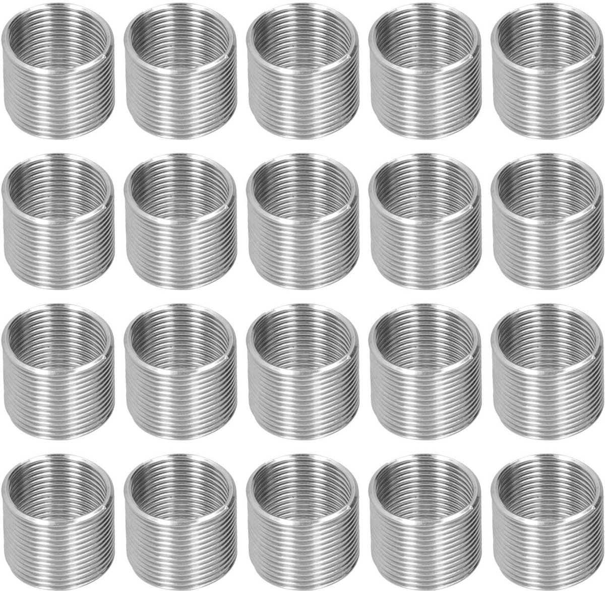 20 Stuks M14 x 1.25 Roestvrij Stalen Draadherstel Inserts - Spiral Thread Coils