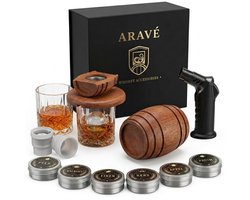 Aravé® Deluxe Whiskey Smoker - Cocktail Smoker - Premium Whiskey Smoker Set - Whiskey - Cocktail