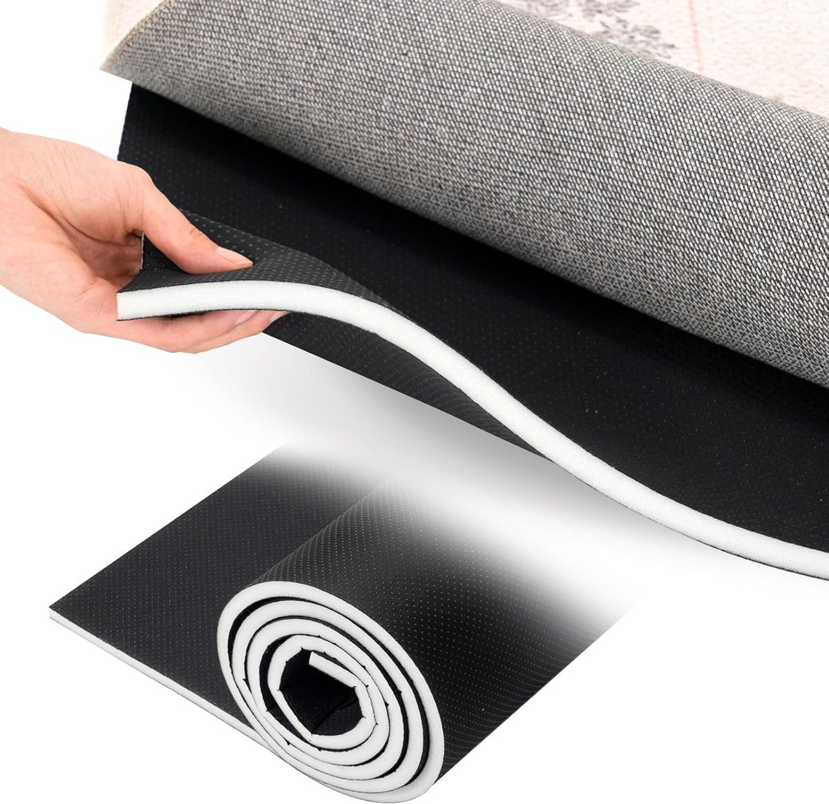 Antislipmat, spons-tapijtgrijper, antislipmat, tapijt voor thuis, kantoor, auto, pallet, plank, waterdicht (150 x 240 cm)