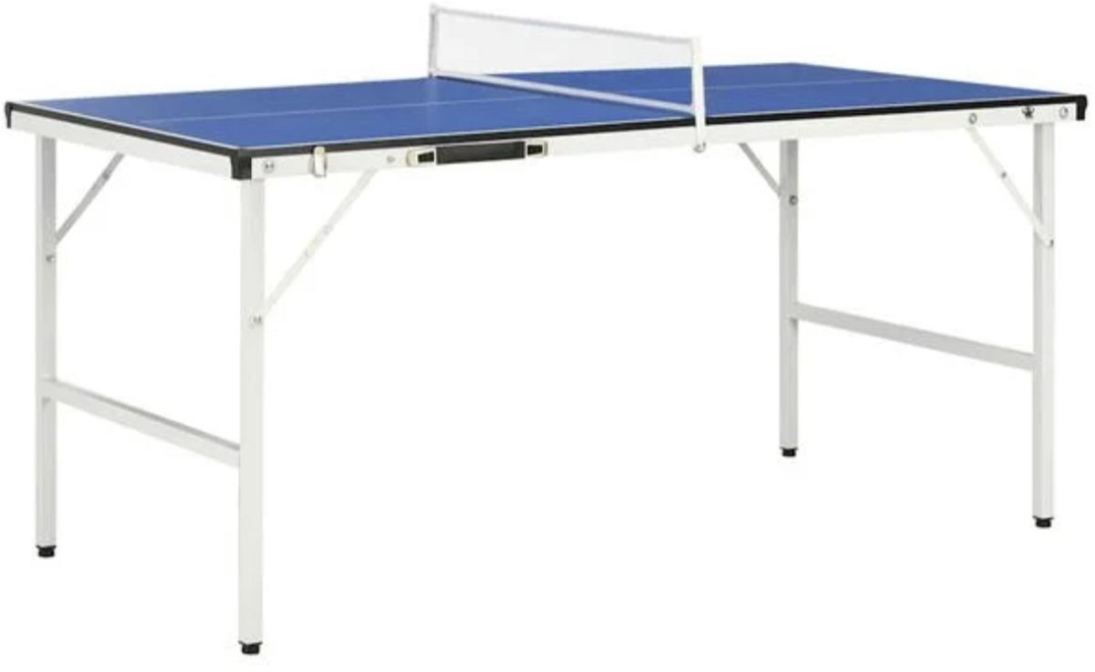 Opvouwbare Pingpongtafel Compact – Mobiele Tafeltennistafel Indoor/Outdoor met Net – Ruimtebesparend & Draagbaar